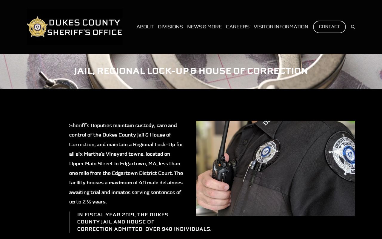 Dukes County Jail and House of Correction facility information
