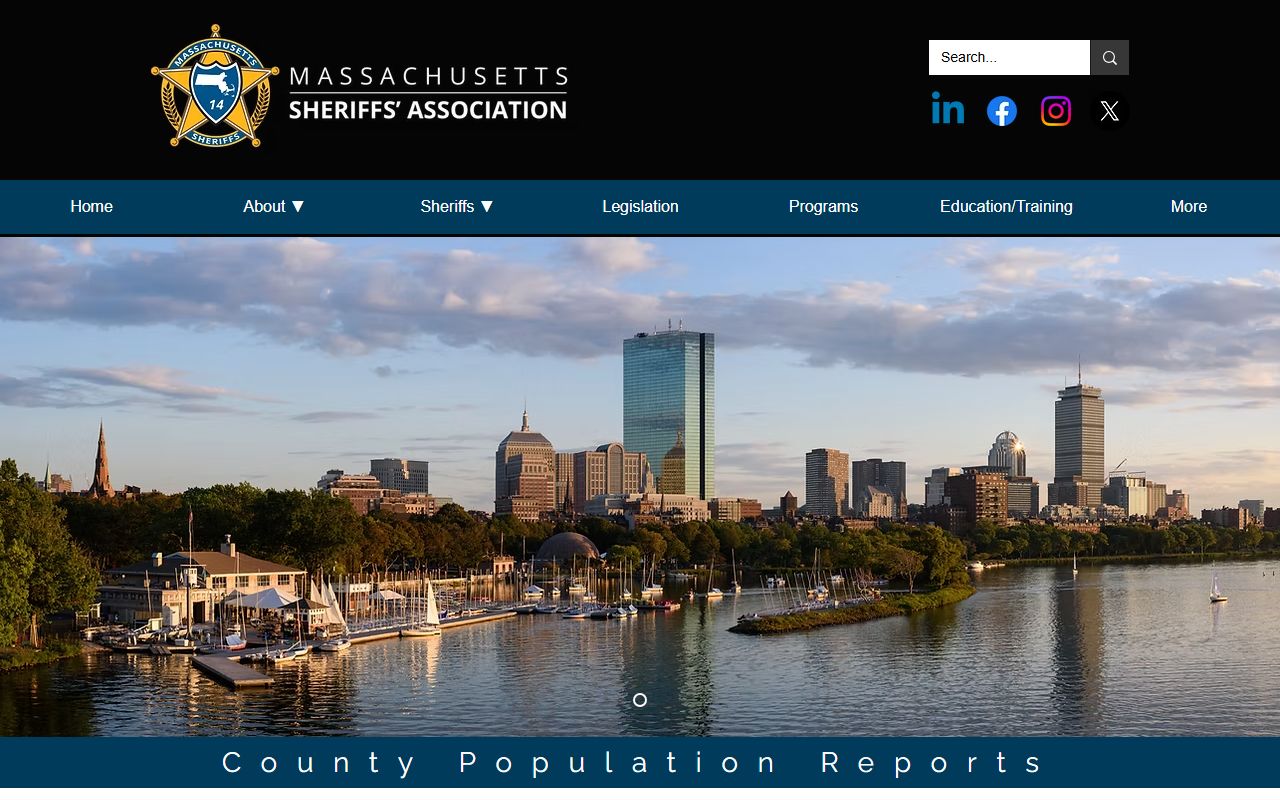 Dukes County inmate records population reports from the Massachusetts Sheriffs' Association